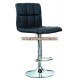 Modern Hot Sale Pu Synthetic Leather Bar Stool Swivel Chair For Coffee With Metal Chrome Base