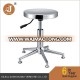 China Industrial Use Cleanroom Workstation Metal Chair Stool With Wheel